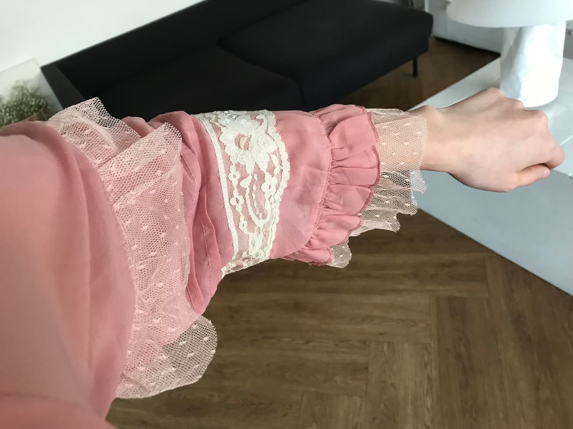 vintage pink lace one-piece 상품이미지5