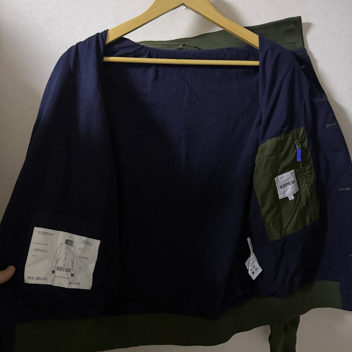 아스페시 남성 블루종 점퍼 L (남성 슬림100) 상품이미지6