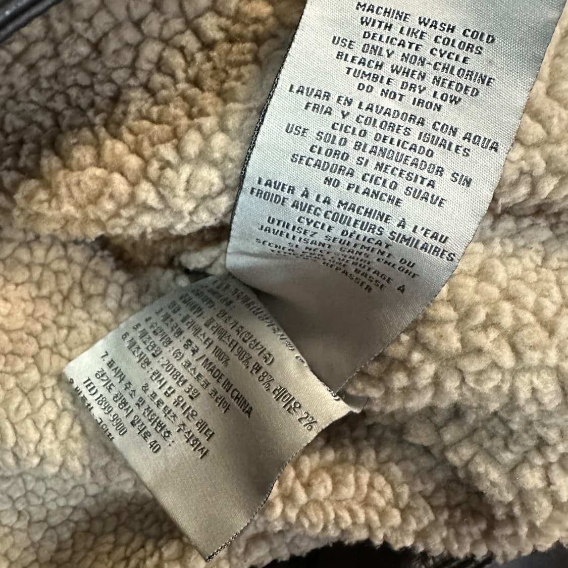 리바이스 레더 양털 자켓 상품이미지5