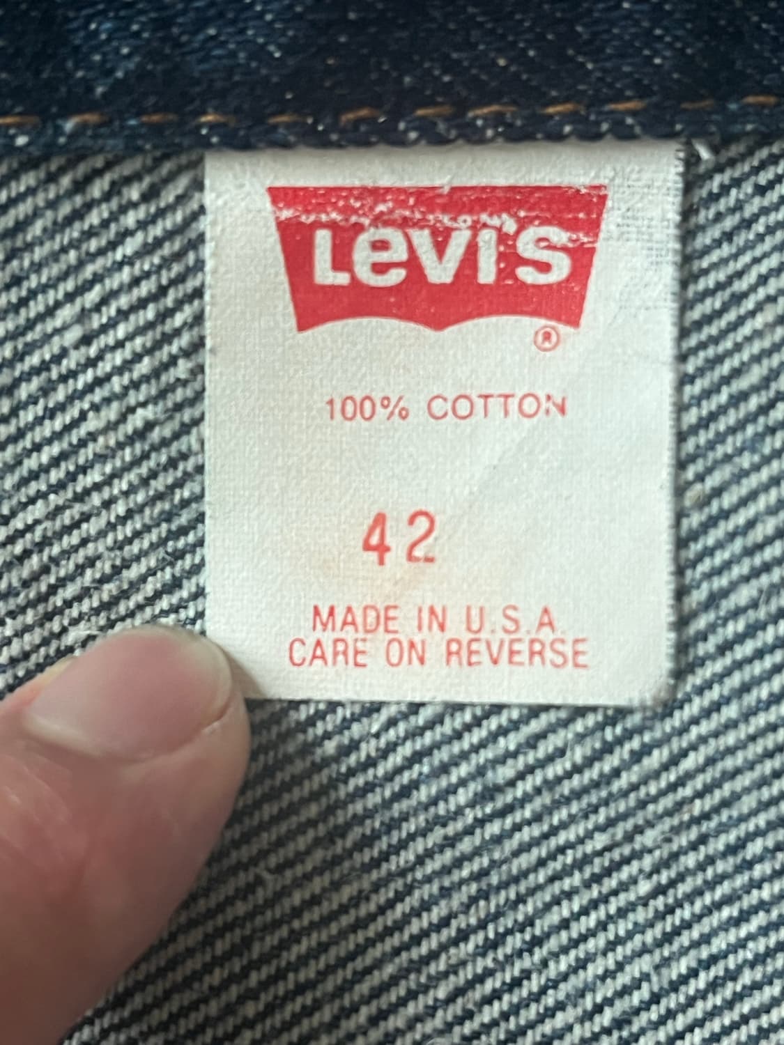 1993 USA 리바이스 71506-0216 데님 자켓 42 상품이미지9