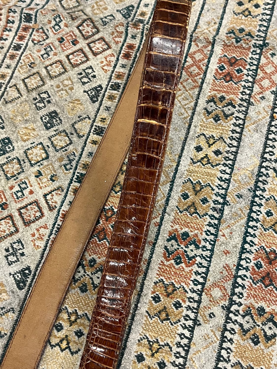 빈티지 가죽 벨트 브라운 #csz22 상품이미지2