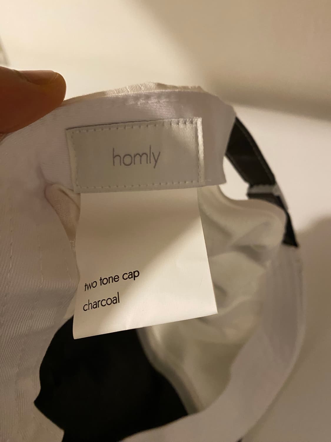 homly 홈리 투톤 캡 챠콜 상품이미지5