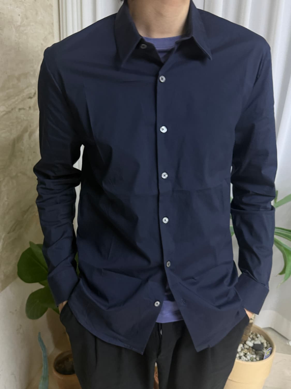 제임스 펄스 팝린 셔츠 (Italy made)  상품이미지1