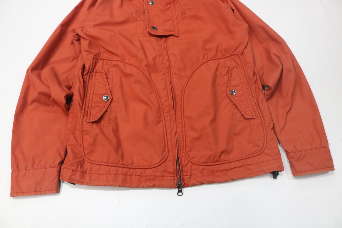 빈티지 오렌지 테크니컬 후드 윈드브레이커 자켓 (M) 상품이미지5