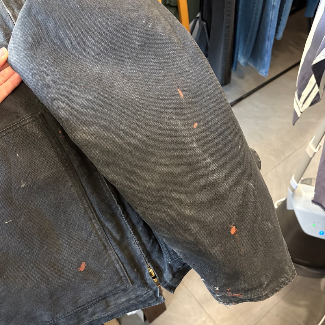 칼하트 정품 C61 블랙 덕 초어 자켓 상품이미지5