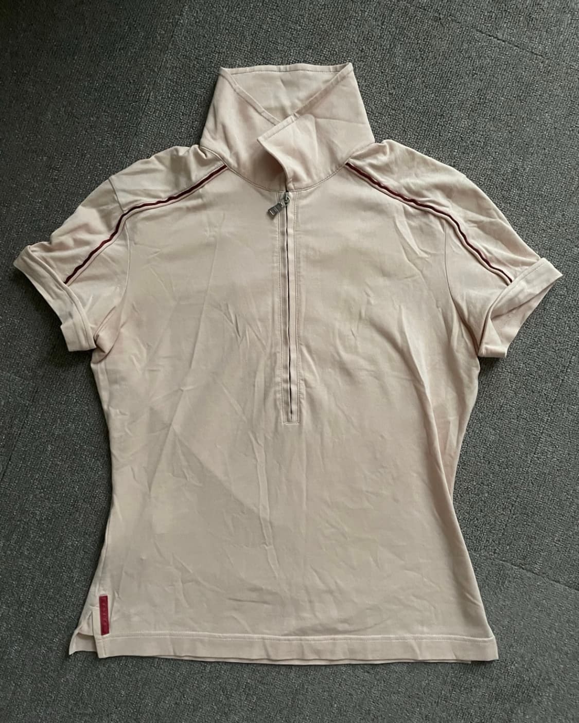 Prada Milano Half Zipper Polo Shirt 상품이미지3
