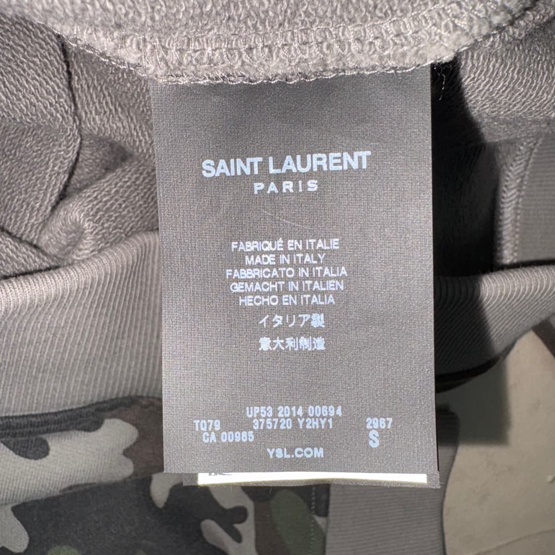 [S] SS15 Saint Laurent Camo crewneck 상품이미지5