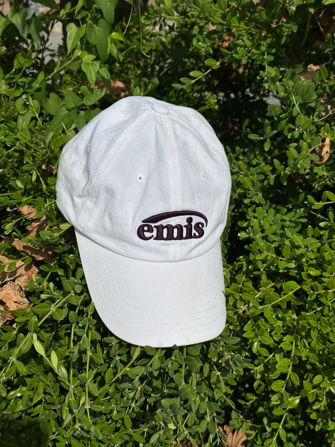 [F] emis 이미스 화이트 볼캡 모자 상품이미지1