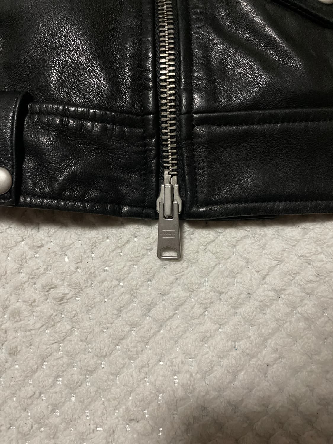 ALL SAINTS 웨스턴 무드 밀로 바이커 램스킨 양가죽 레더 자켓 상품이미지5