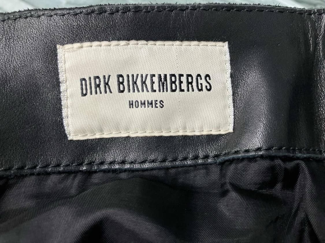 dirk bikkembergs 90’s 레더 트라우저 상품이미지4