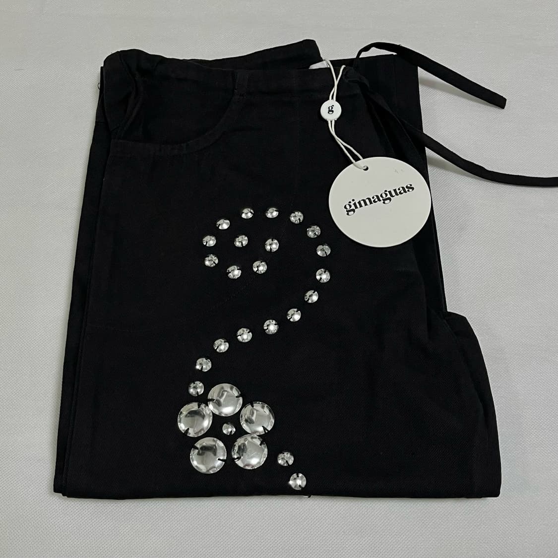 [S]기마구아스 Delya 스터드 팬츠/블랙 상품이미지1