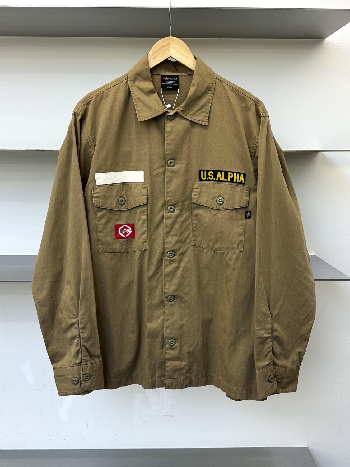 알파인더스트리 투포켓 밀리터리 셔츠 상품이미지1
