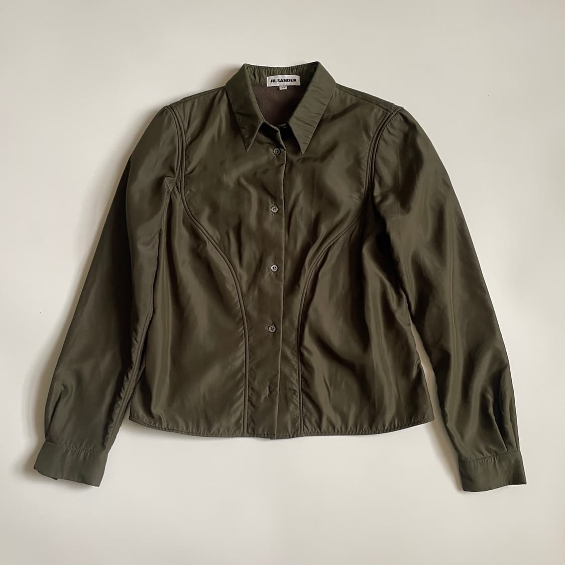 질샌더 카키 셔츠 상품이미지1