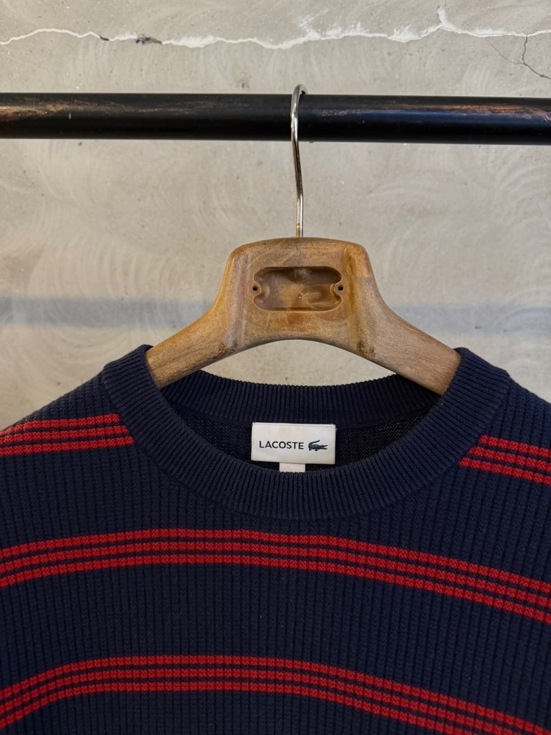 라코스테 스트라이프 니트 100 상품이미지3
