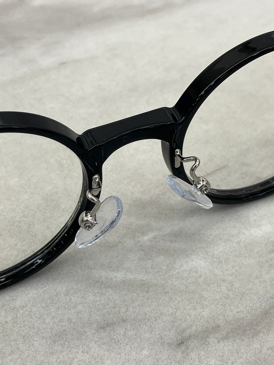 B57 HL 유광 블랙 라운드 뿔테 안경 7671 상품이미지4