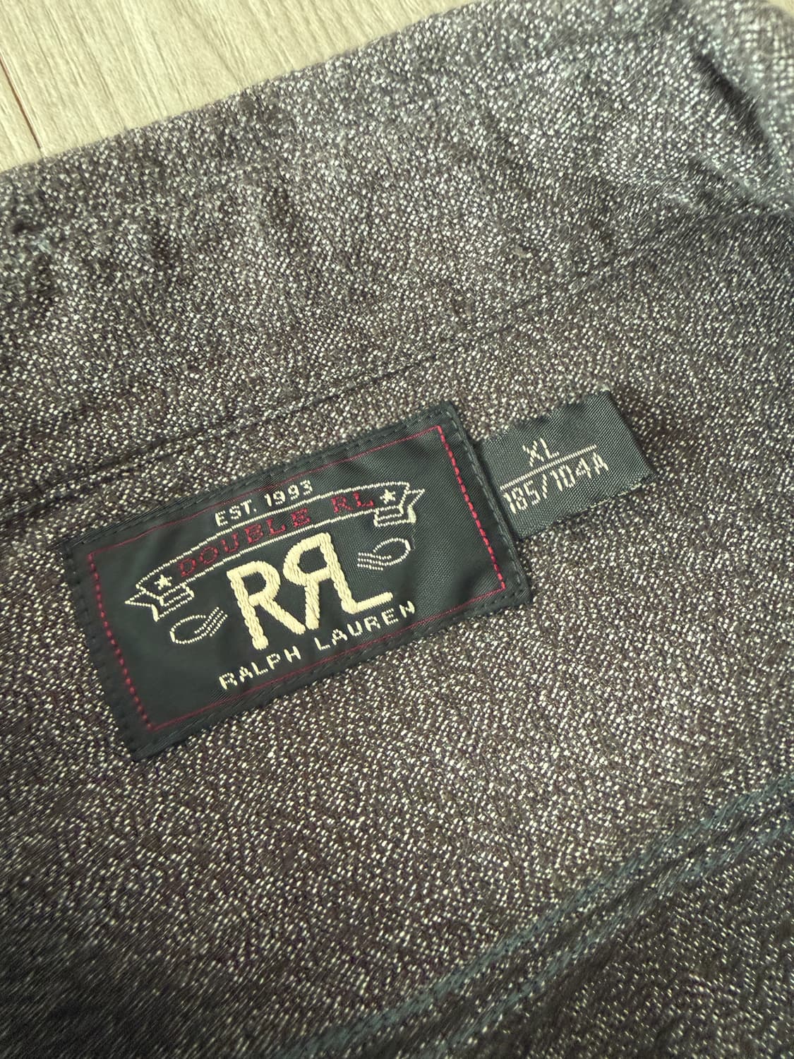 명작 rrl 더블알엘 주사위 로고 트윌 워크 셔츠 xl  상품이미지3