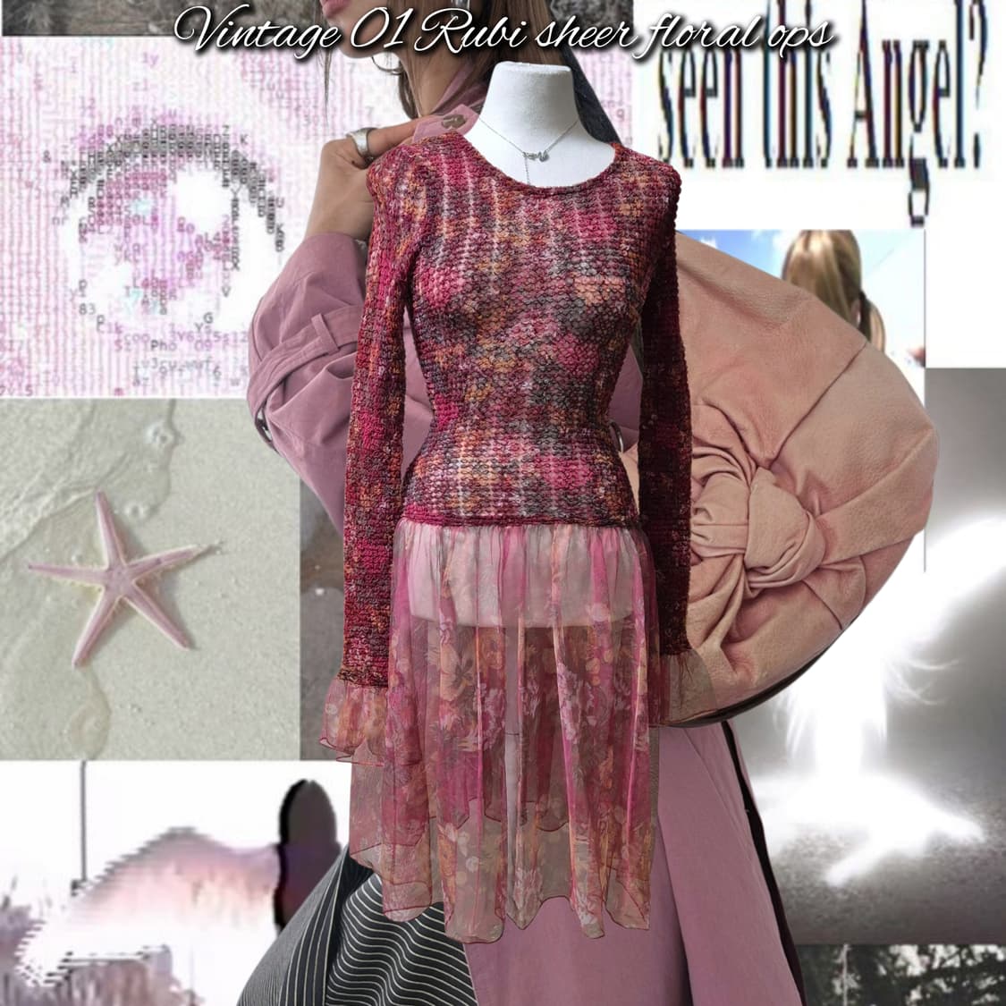 Vintage 01 Rubi sheer floral ops 상품이미지1