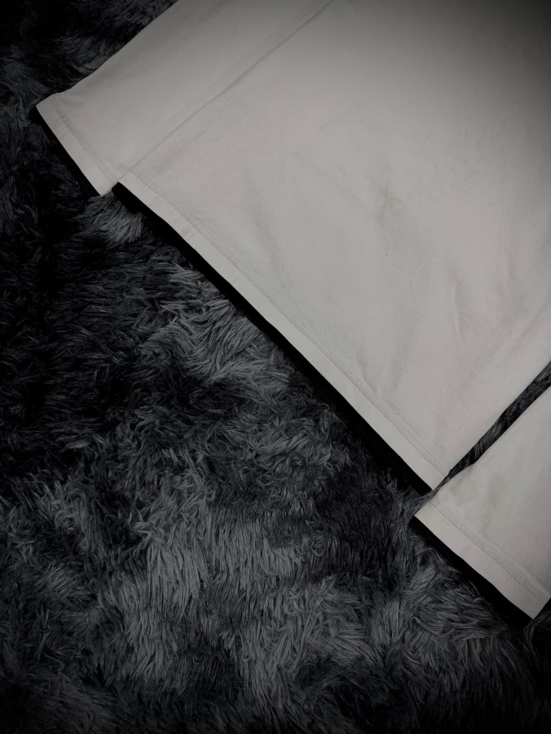 Bernings-Sho 지퍼 디테일 레터링 아일렛 포인트 화이트 롱슬리브 상품이미지8