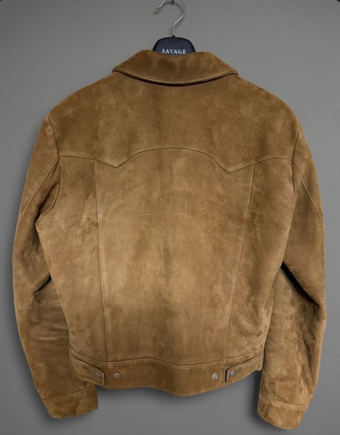 세비지 스웨이드 트러커 자켓 XL 카멜 상품이미지2