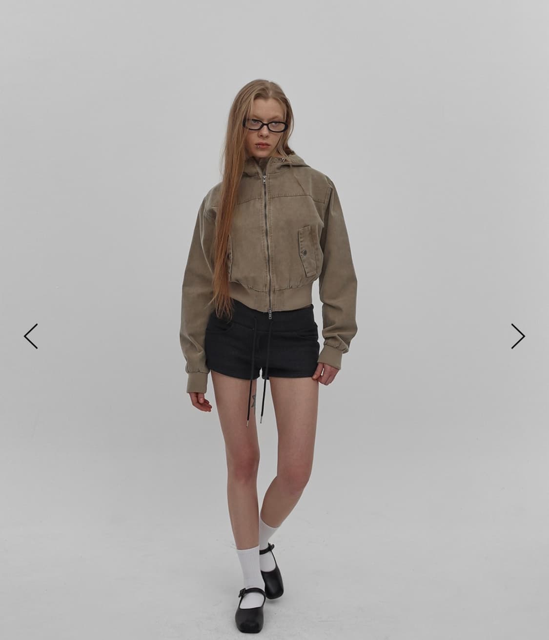 블랙업 훔프 코튼 워싱 후드 점퍼 상품이미지2