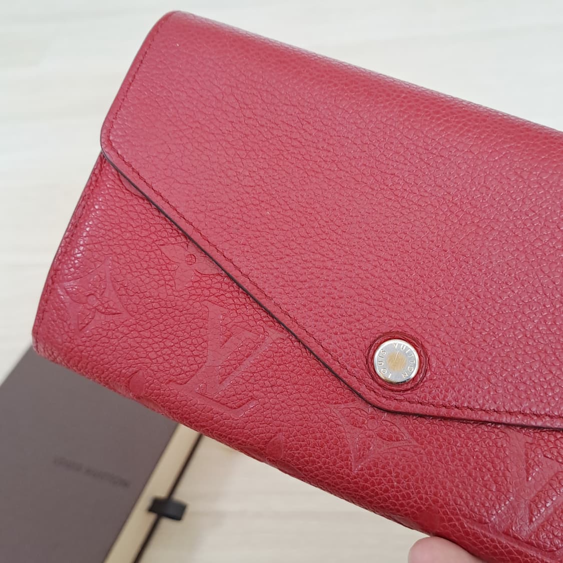 [100%/정품] 루이비통 사라 월릿 모노그램 앙프렝뜨, 루이비통지갑 상품이미지3