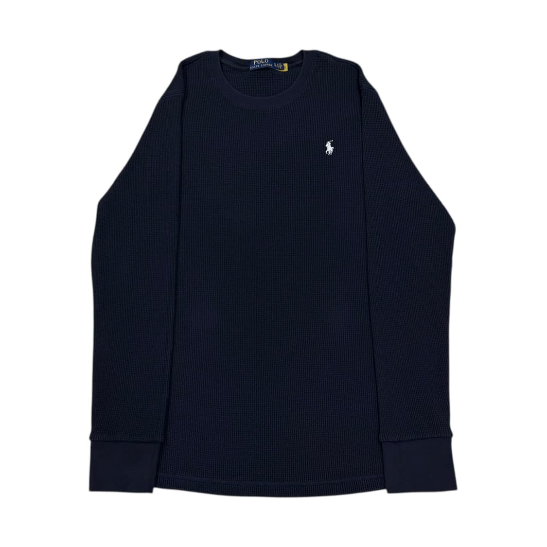 폴로 랄프로렌 QR 와플 롱슬리브 긴팔 네이비 XL 상품이미지1