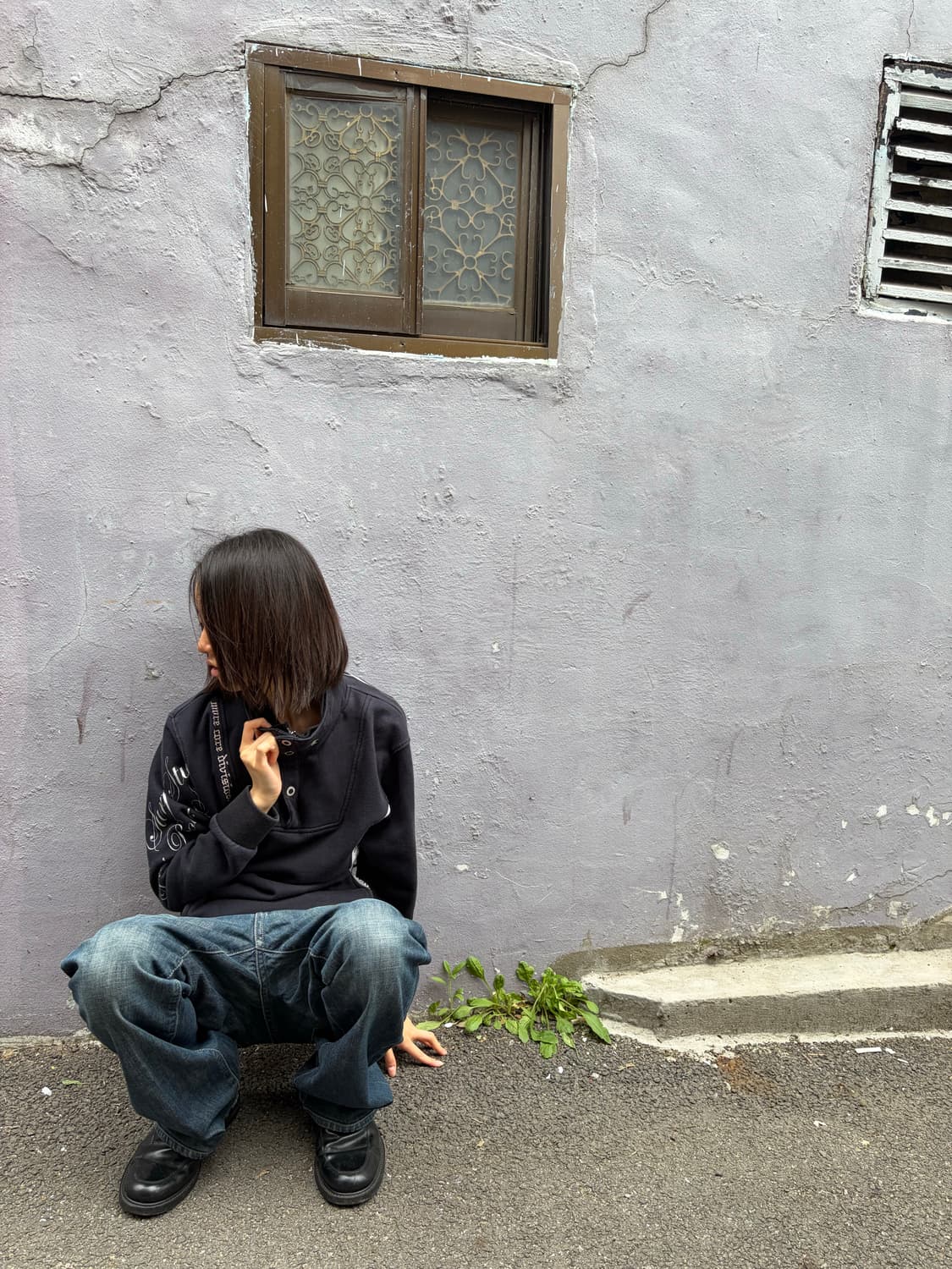 MCD 하이넥 버튼 업 그래픽 스웨트셔츠 L 상품이미지9