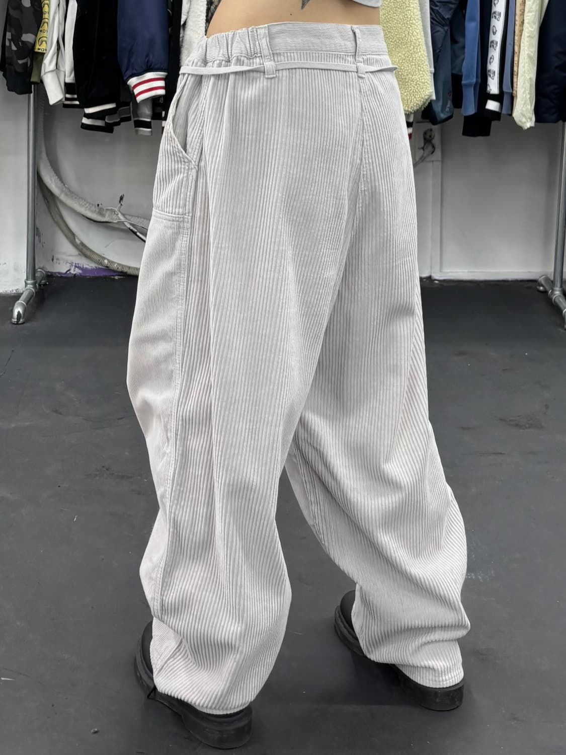 니코앤드 코듀로이 더블니 스웻팬츠 상품이미지5