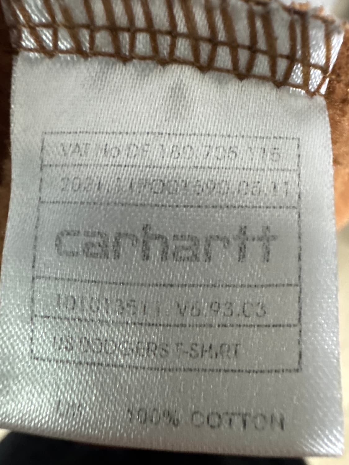 10‘s 칼하트 K288 브라운 코튼 후드티 상품이미지5