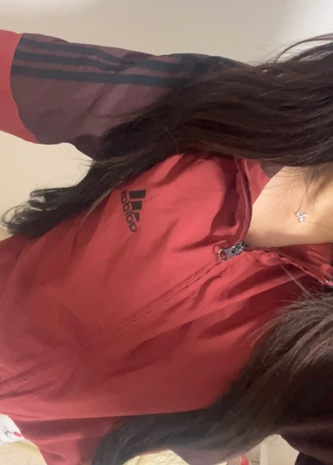 아디다스 대대장템 바람막이 레드브라운 (교신가능) 상품이미지1