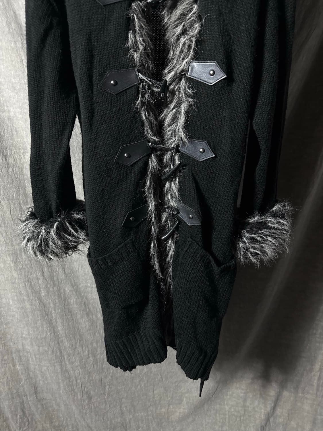 Vkei Fur Trimmed Knit Cardigan 상품이미지4