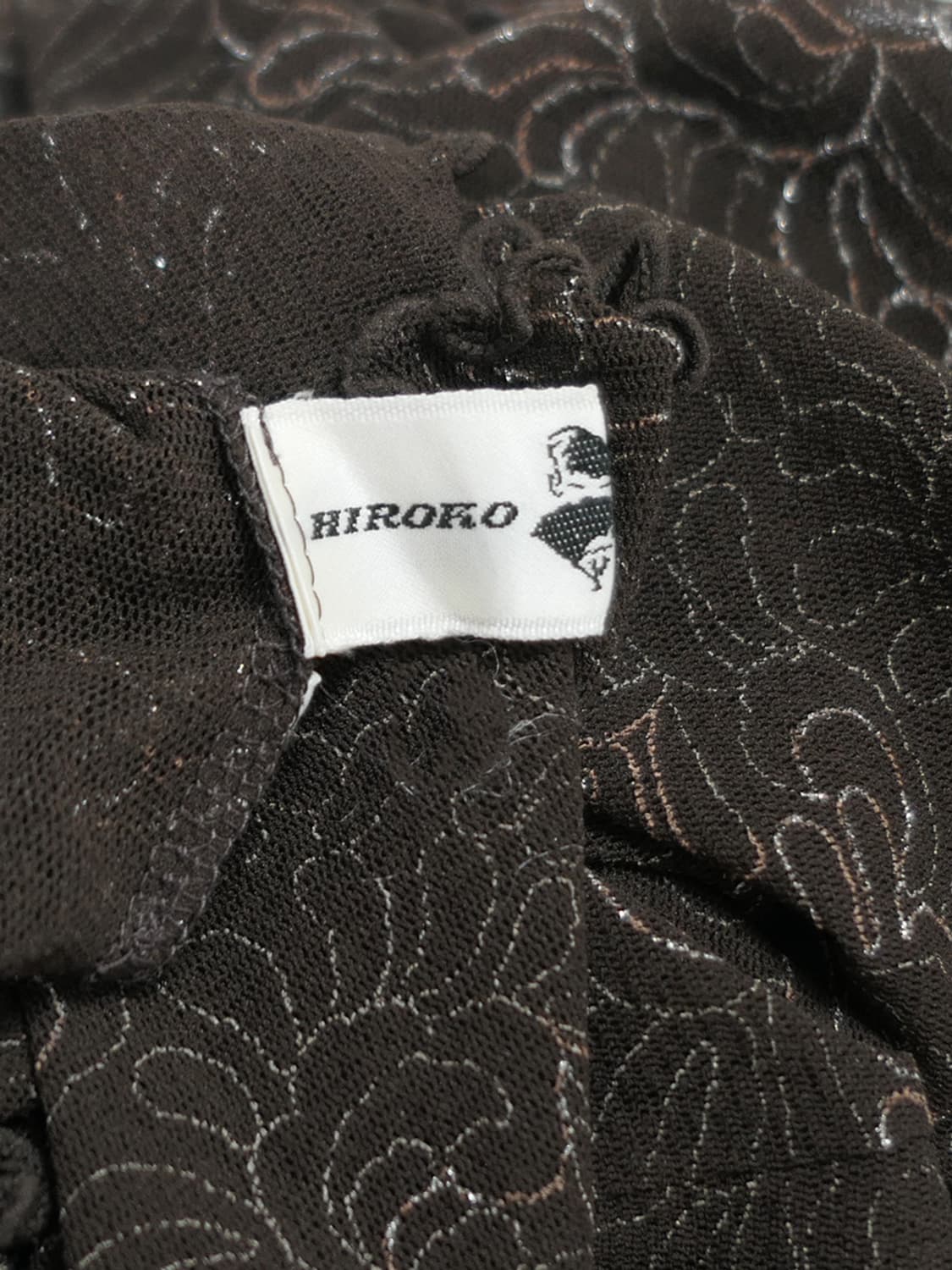 Hiroko Koshino sheer high neck top 상품이미지6