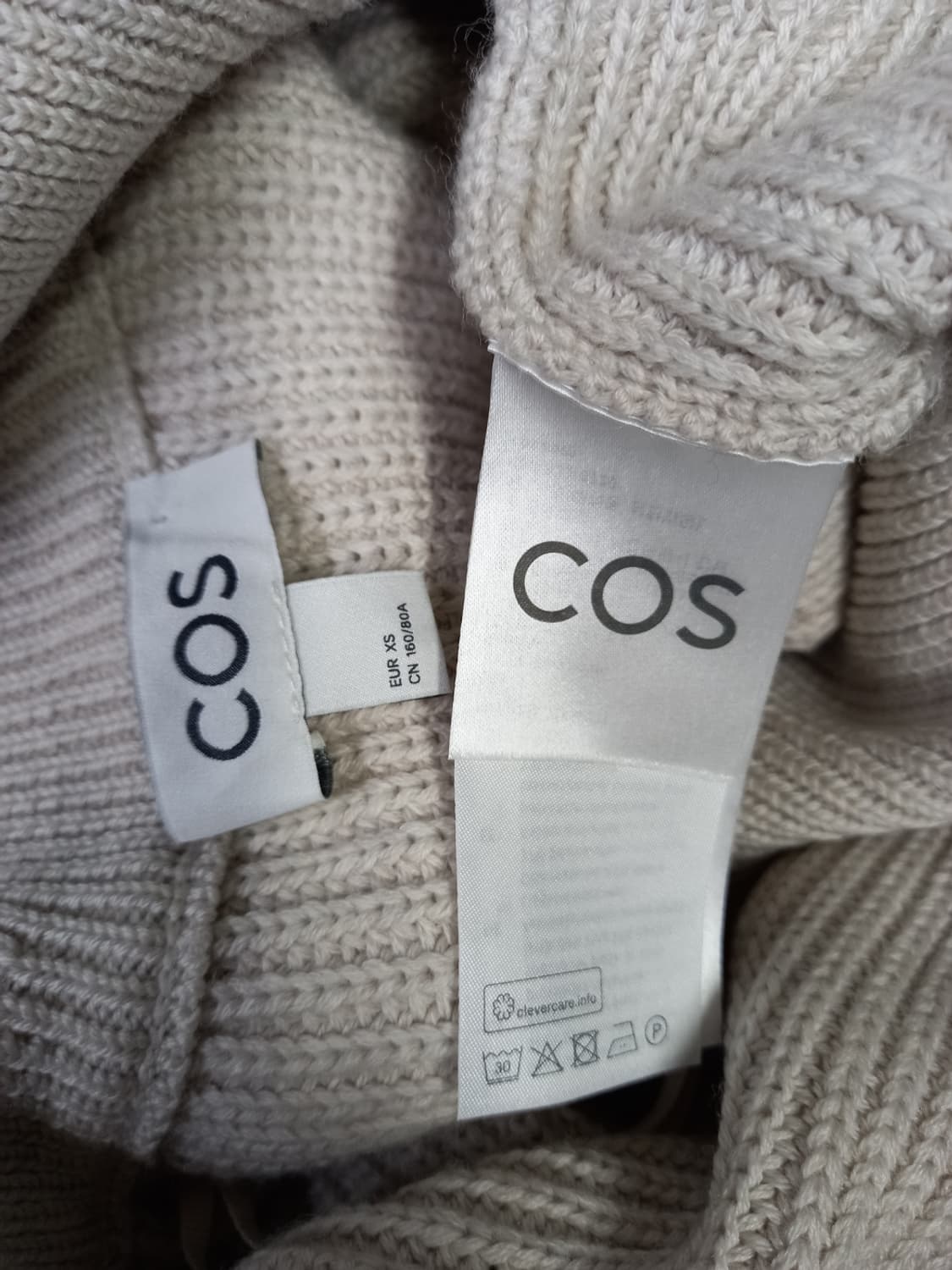 새 코스 COS 춘추동 모 하프집업 스웨터 XS 44.55 상품이미지8