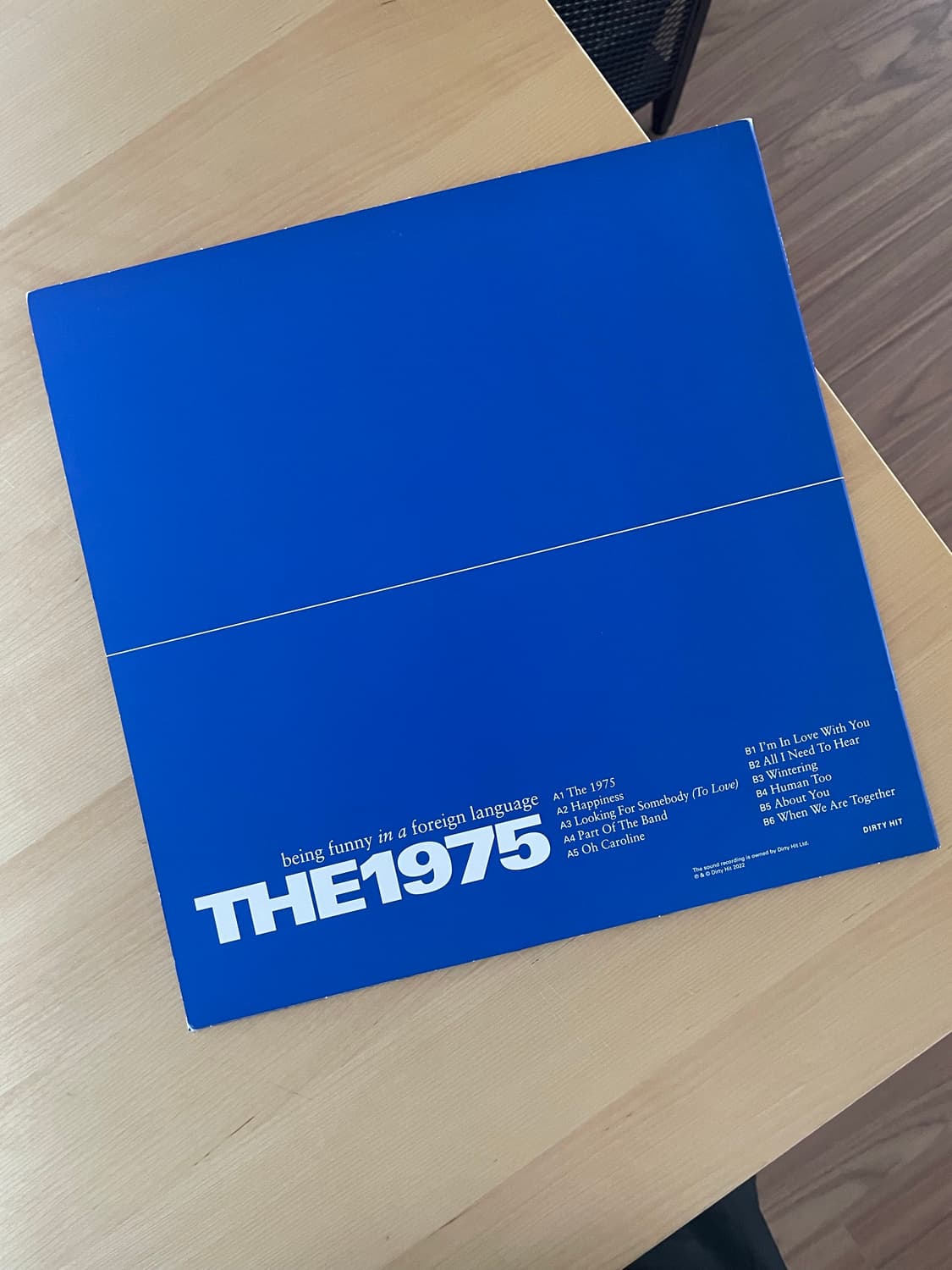 The 1975 Being Funny 투명 LP 상품이미지2