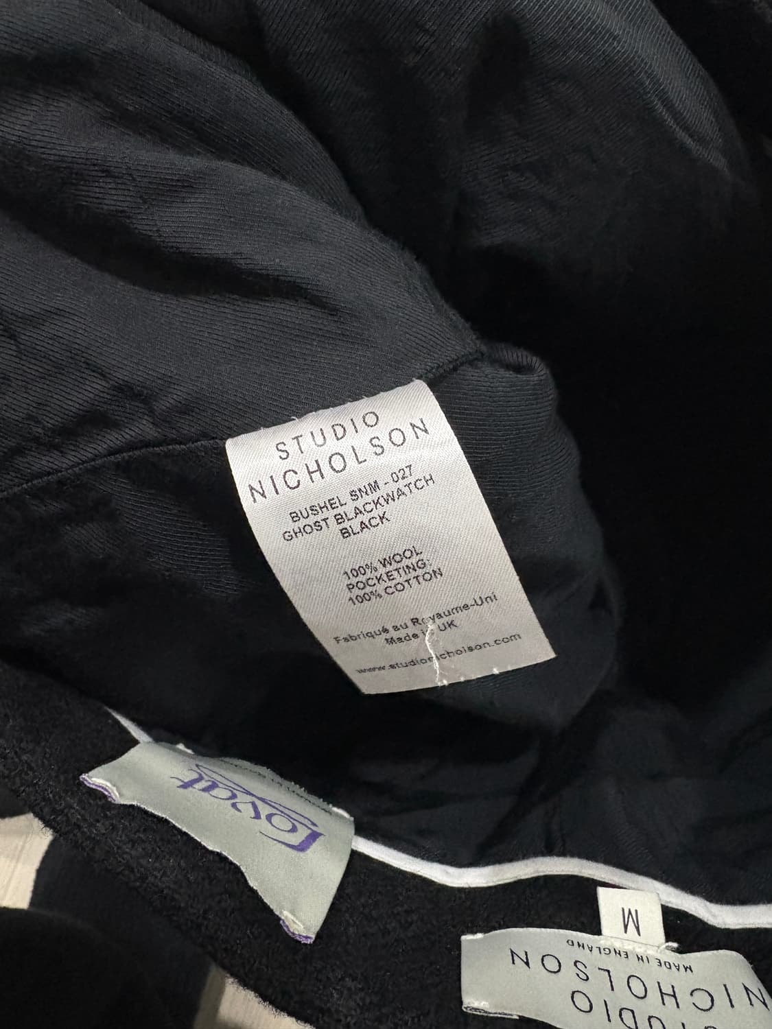 (M) 스튜디오 니콜슨 부쉘 팬츠 블랙 상품이미지3