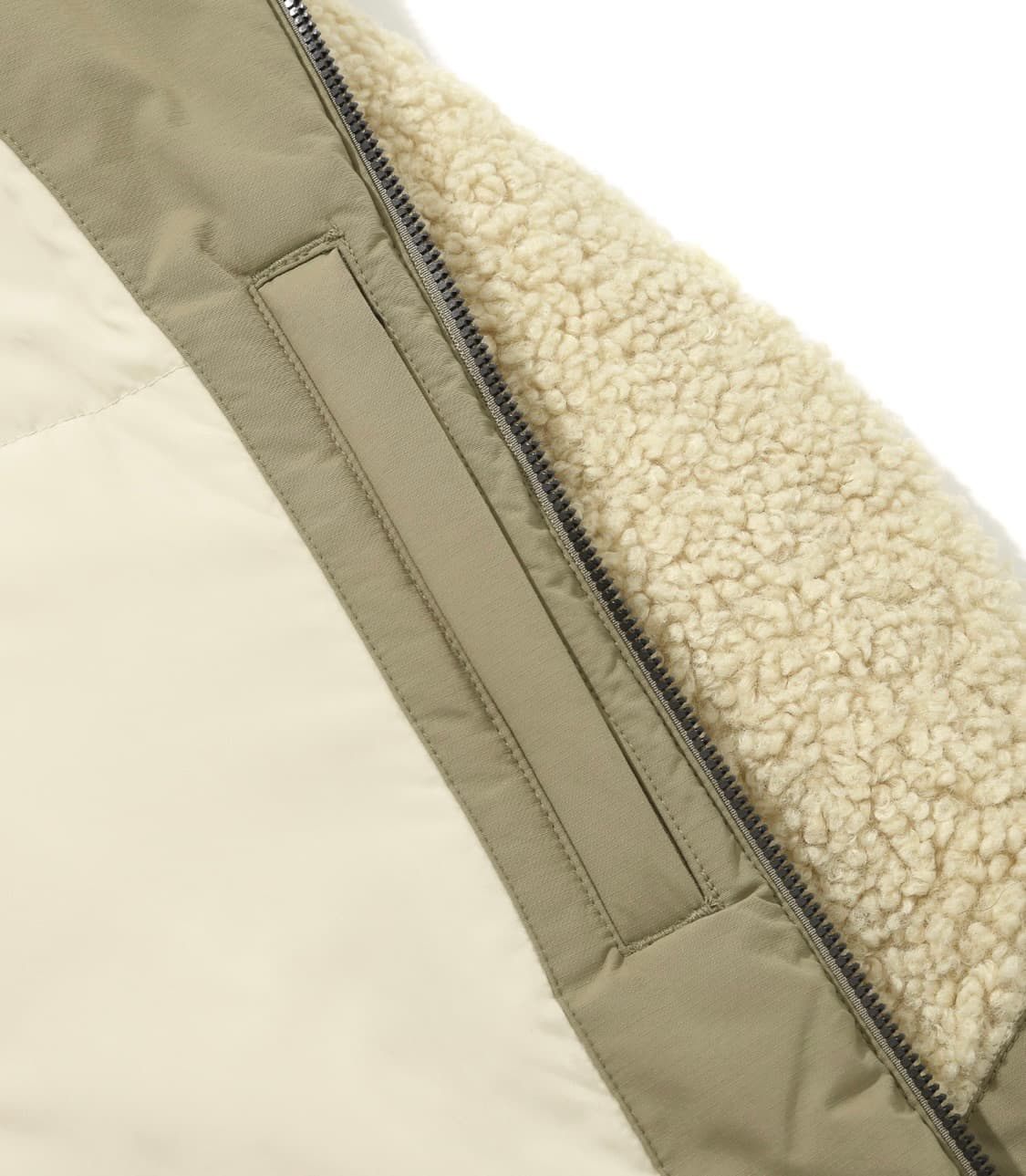 커버낫 예티 플리스 웜업 자켓 아이보리 상품이미지6