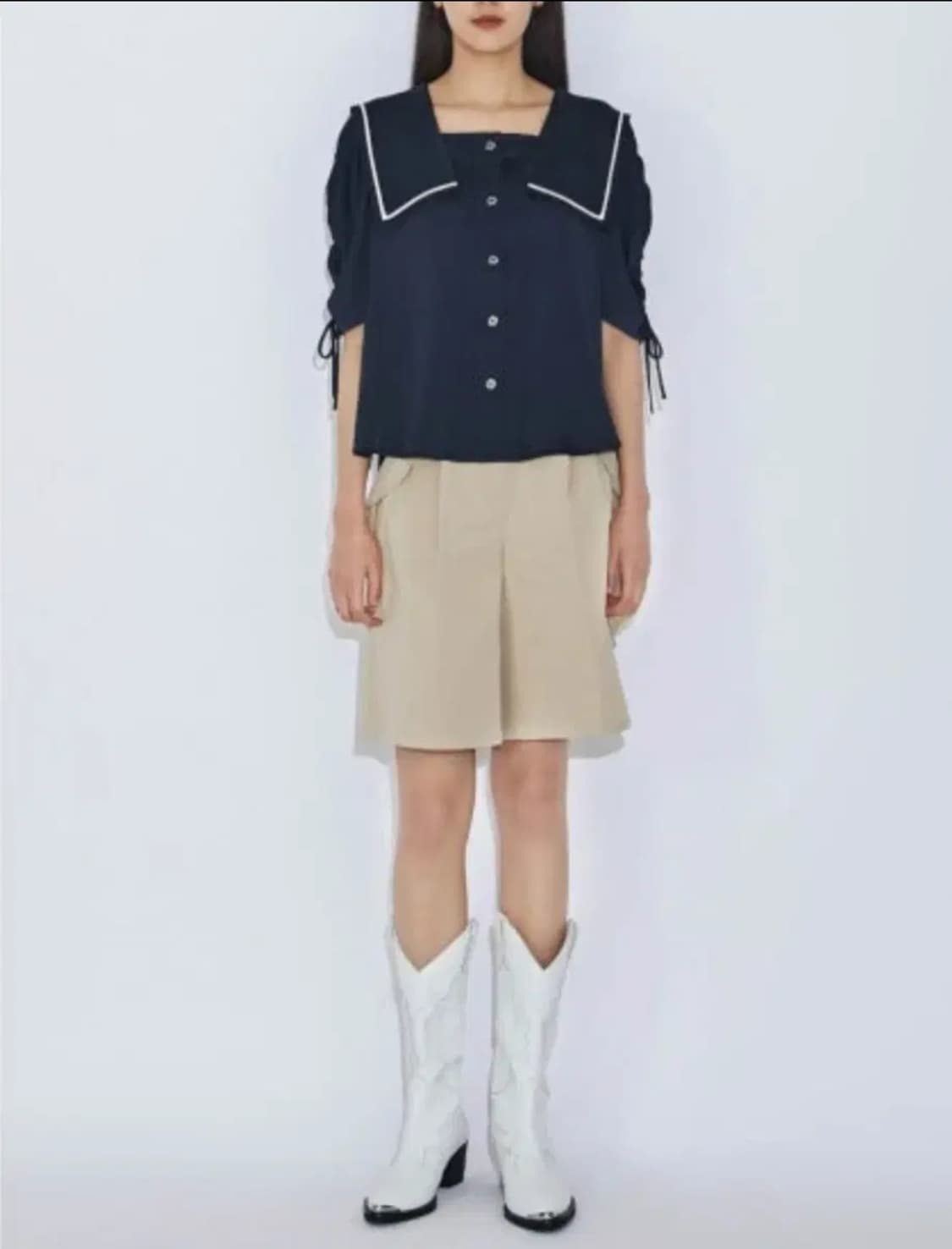 여성 36 럭키슈에뜨 블라우스 세일러 세라 상품이미지1