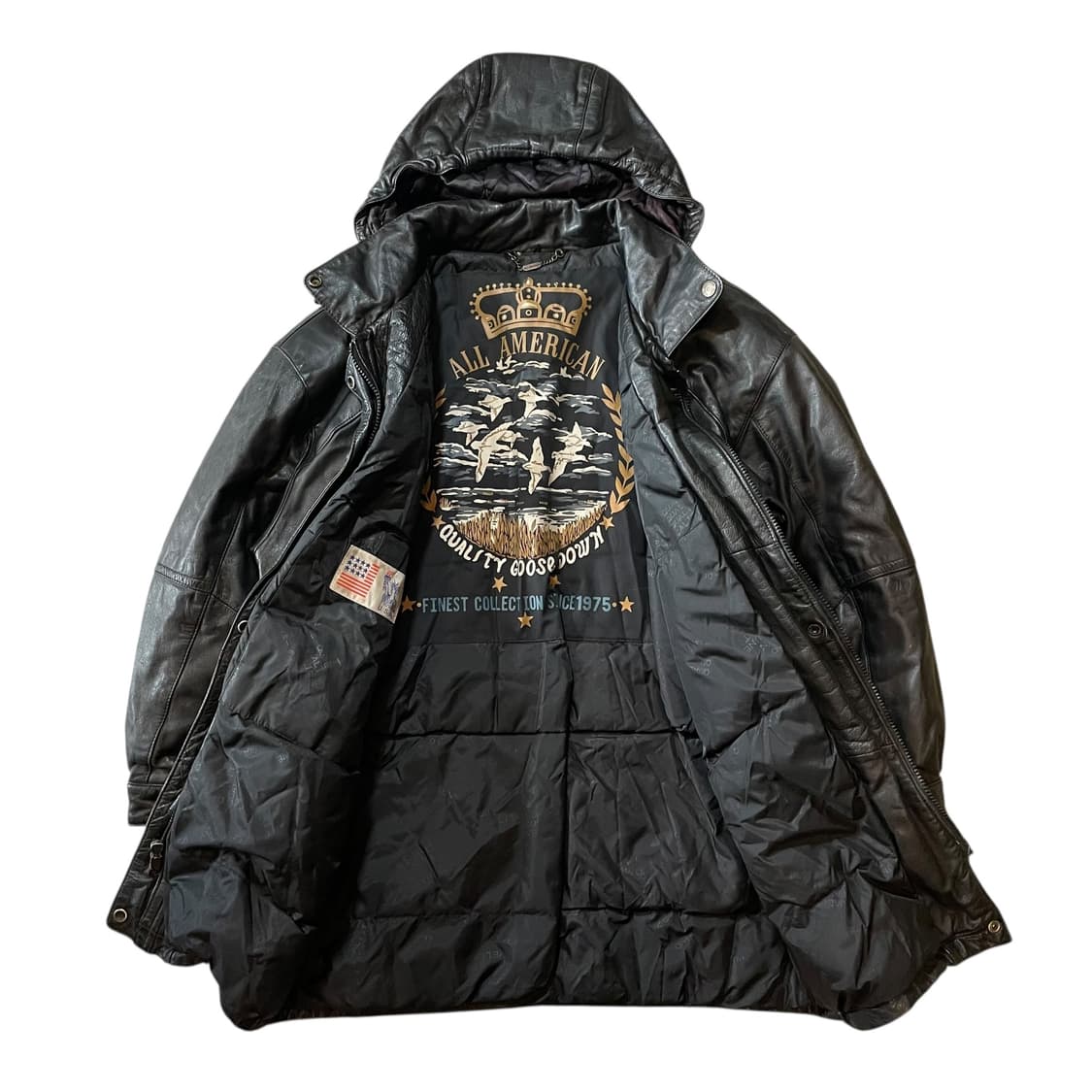 올아메리칸 레더 사파리 다운자켓 상품이미지1