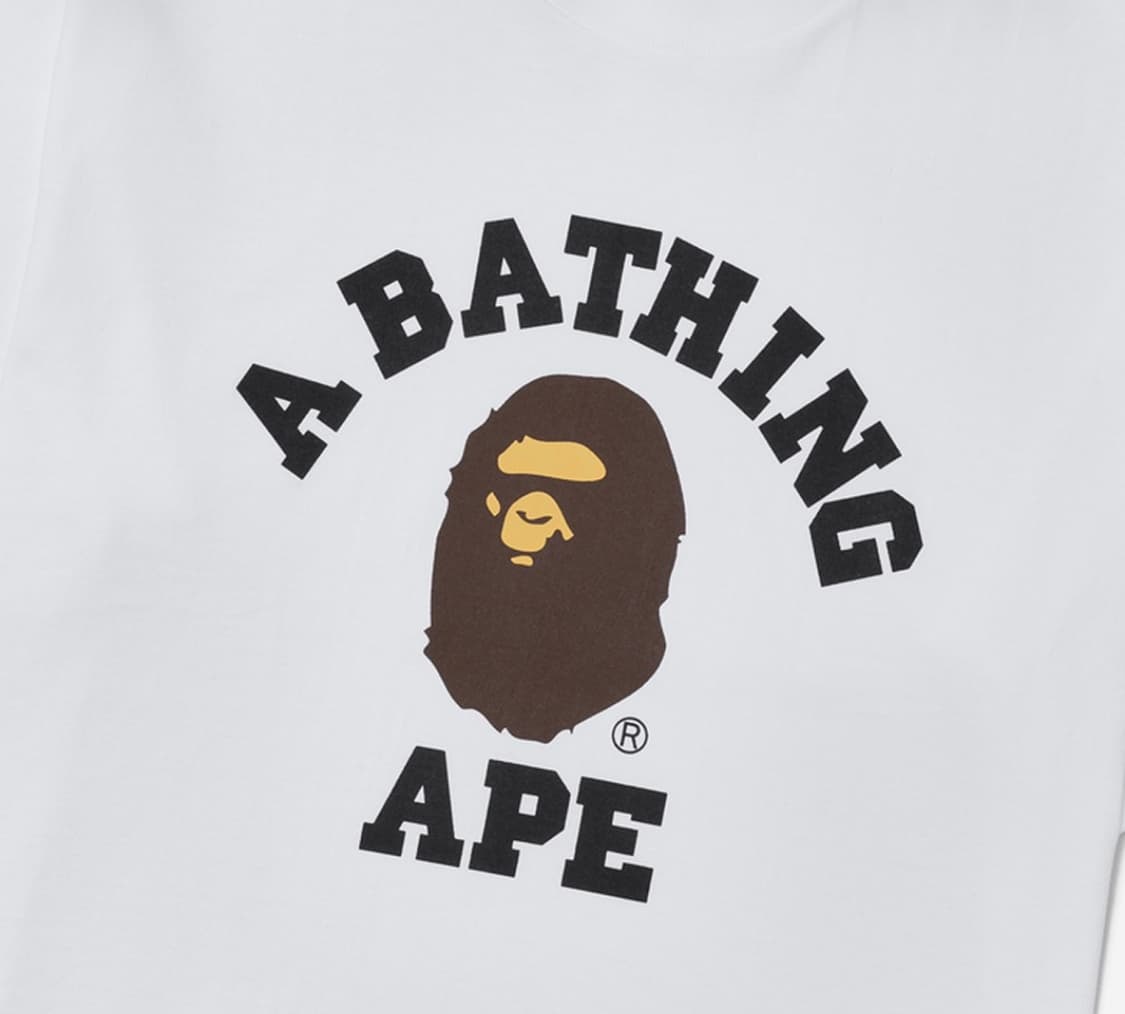 베이프 컬리지 반팔 L 상품이미지3