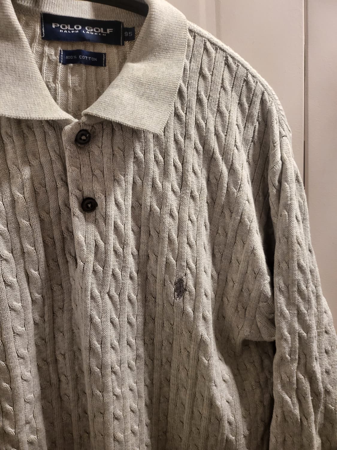 [95]폴로 골프 랄프로렌 케이블 니트 그레이 상품이미지3