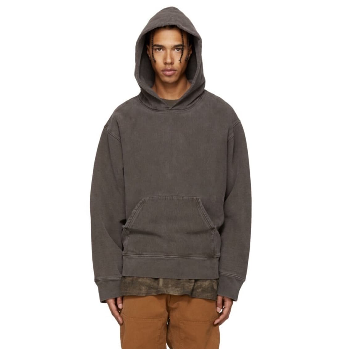 이지 시즌3 다크브라운 후드 상품이미지1