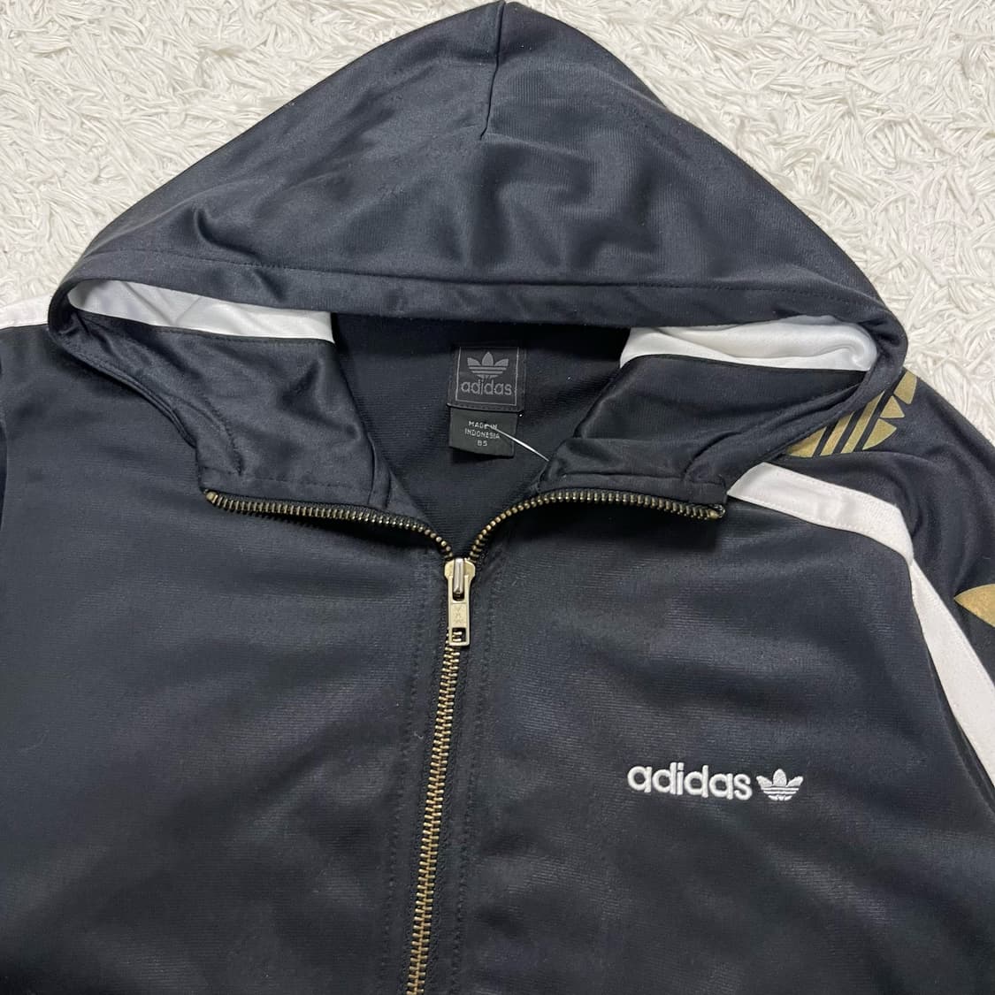 Adidas team trefoil black hooded jersey 상품이미지5