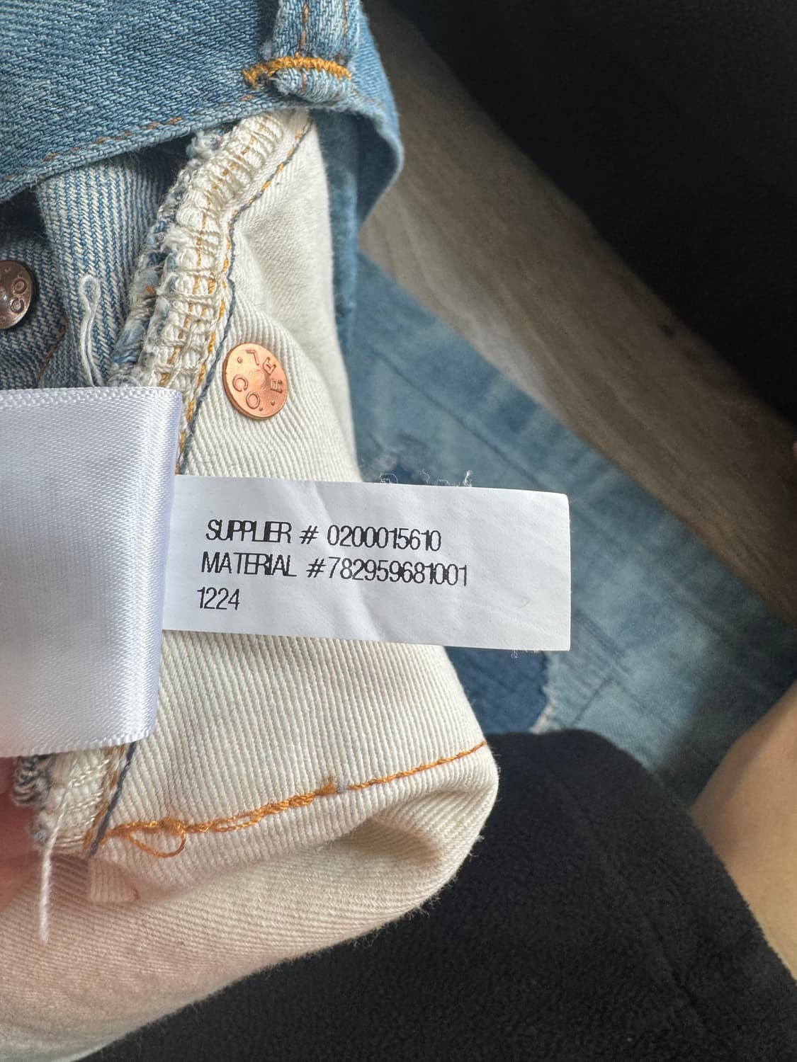 32/32 더블알엘 빈티지5포켓 플레인필드 워싱 데님 상품이미지8