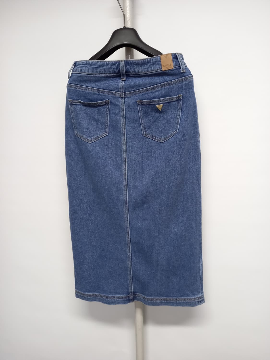 게스 생지 중청 데님 롱 스커트 44 상품이미지5