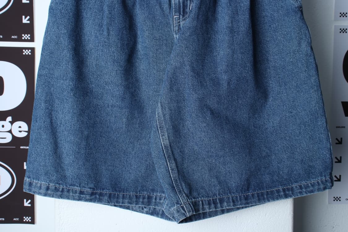 (L-XL) 키뮤어 반바지 팬츠 버뮤다 데님 청 밴딩-P1P10260 상품이미지4