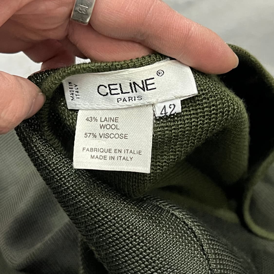  셀린느 금장 울 가디건 y14955 상품이미지6