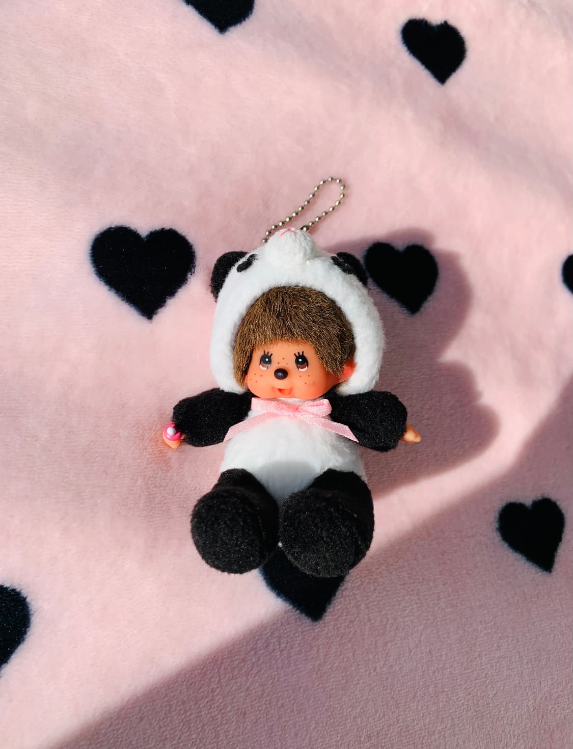 몬치치 고전 빈티지 사슴+판다 인형키체인 키링 상품이미지4