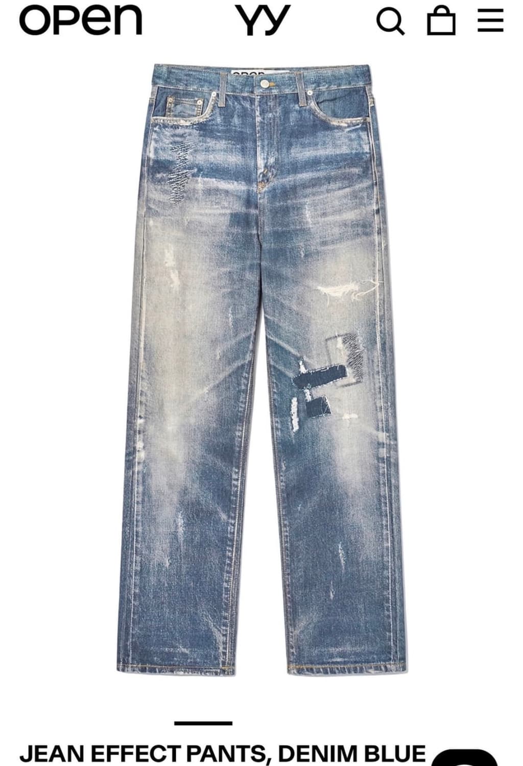 오픈와이와이 이팩트 진 제님팬츠 상품이미지1