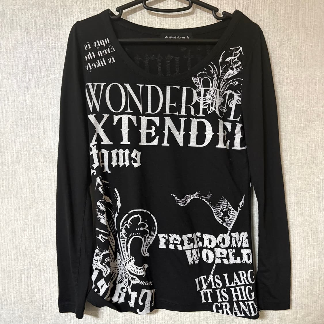 빈티지 펑크 블랙 롱슬리브 상품이미지2