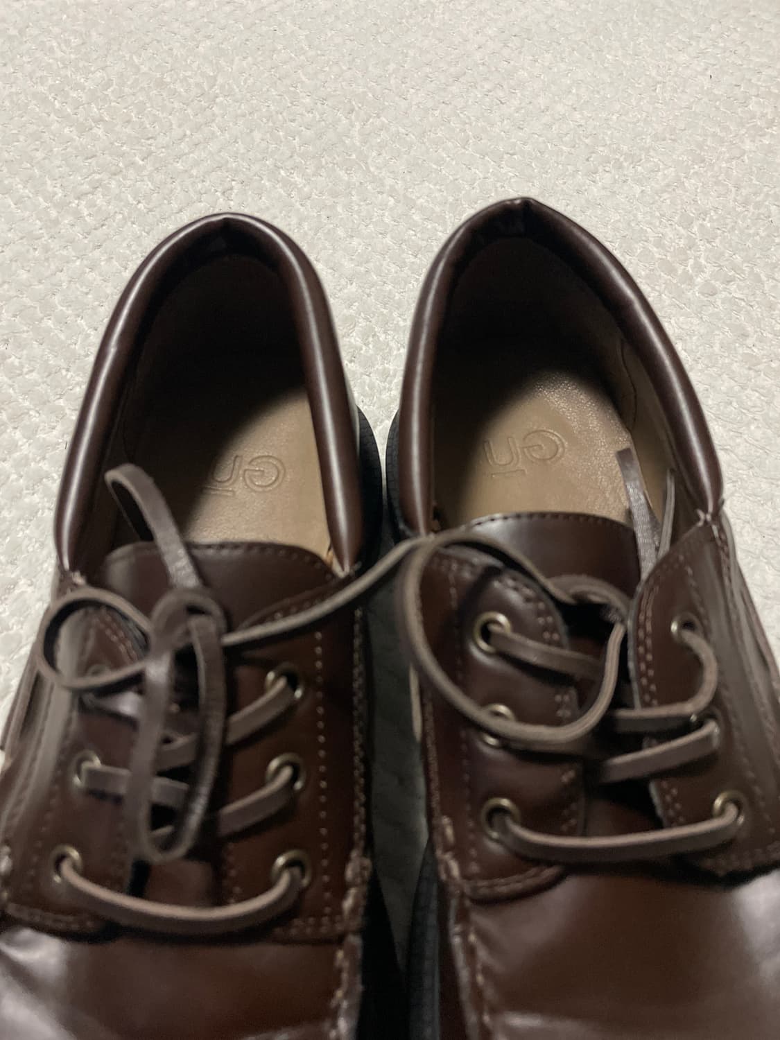 GU X 언더커버 콜라보 데크 슈즈 브라운 상품이미지5